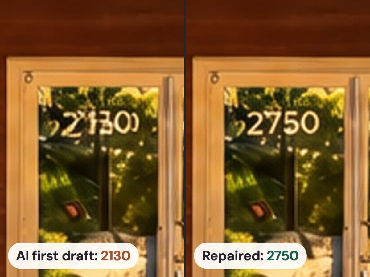 Why AI edits scramble house numbers and signs