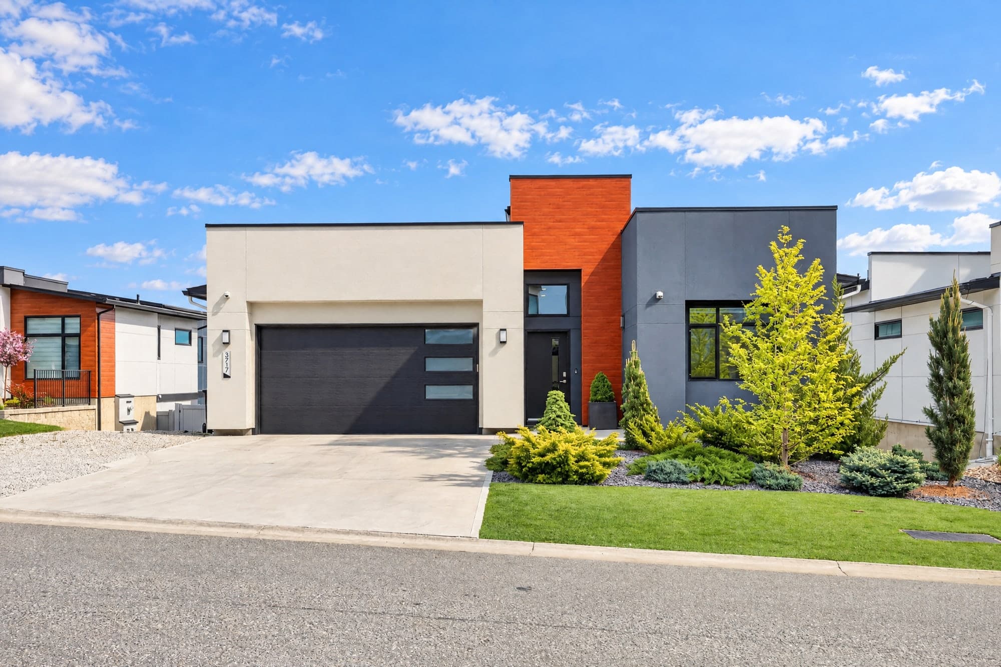 Modern exterior after Sunlit full-scene relighting