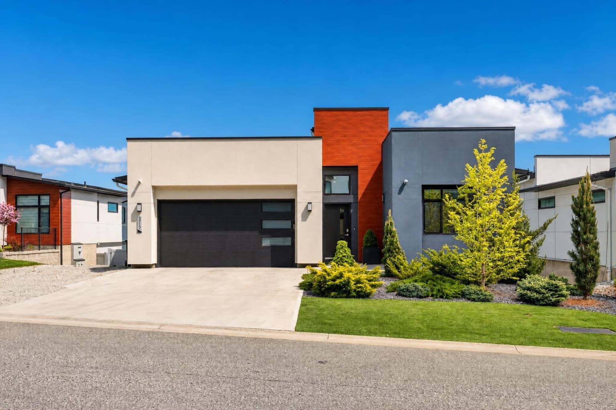 Modern exterior after Sunlit full-scene relighting
